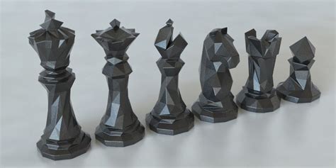 3d Printed Chess Piece Models | Smart House Ideas | Chess set, Chess ...