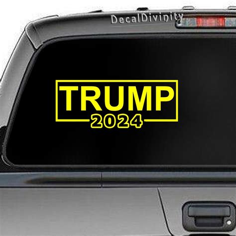 TRUMP 2024 Republican conservative Vinyl Car Decal Bumper | Etsy