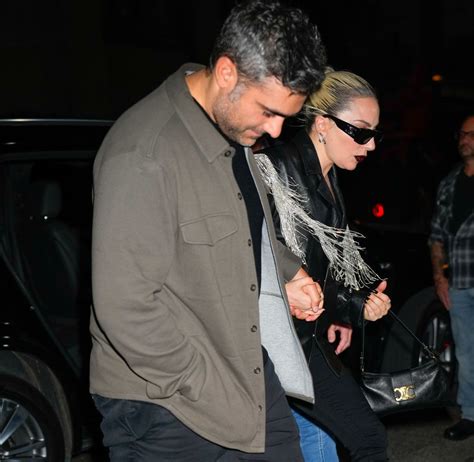 Lady Gaga steps out for a rare date with with on-off boyfriend Michael ...