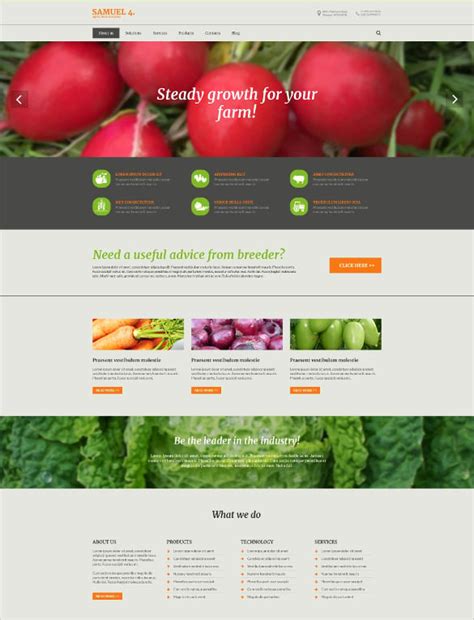 Free Agriculture Website Templates & Themes | Free & Premium | Free ...