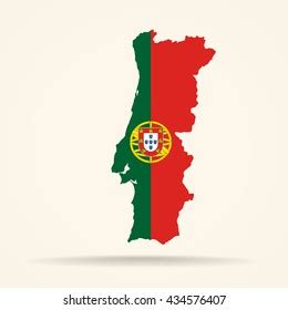 Map Portugal Portugal Flag Colors Stock Illustration 434576407 | Shutterstock