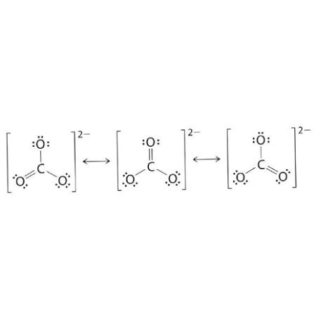 Draw the resonating structure of carbonate ion. | Study.com