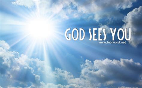 God Sees You | Biblword.net