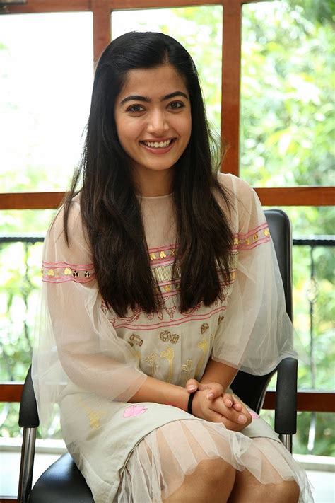 Dear Comrade Heroine Rashmika Mandanna Interview Photos - South Indian ...