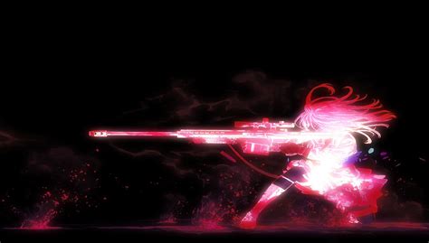 Dynamic Anime Girl with Gun - HD Wallpaper by MYPROOF