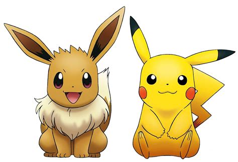 Pikachu and Eevee by ryanthescooterguy on DeviantArt