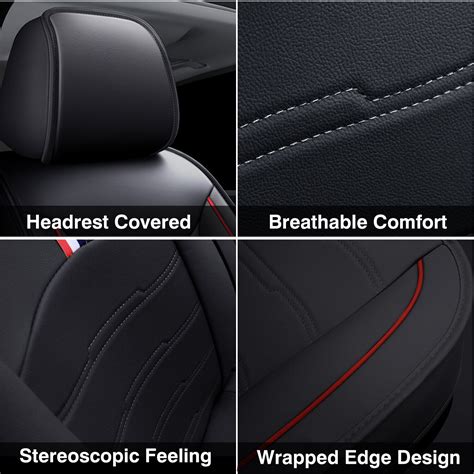 For Honda CR-V Leather Front Rear Car Seat Covers 5-Seats Protectors ...