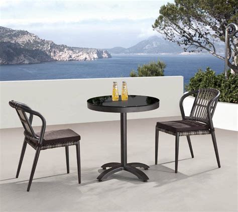 Kitaibela Armless Dining Set for Two with Small Bistro Table