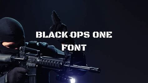 Black Ops One Font Free Download