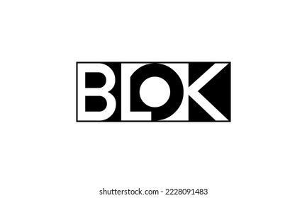 Blok Logo Design Vector Template Stock Vector (Royalty Free) 2228091483 ...