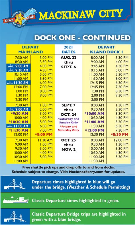 - Star Line Ferry Schedule - MackinawInfo.com - Mackinaw City ...