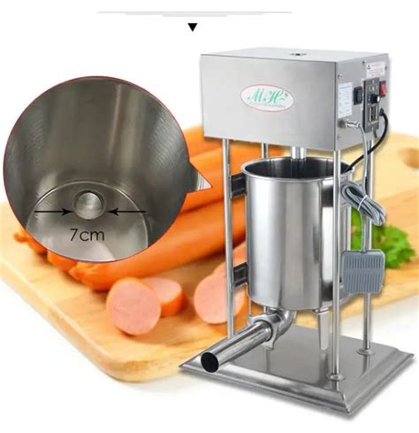 18 electric Stainless Steel Sausage Maker Manual Sausage Stuffer Machine meat Making Filling ...