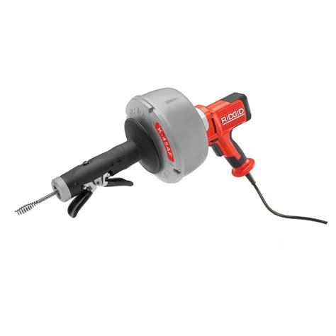 RIDGID 115-Volt K-45AF AUTOFEED Drain Cleaning Machine with C-1 5/16 in. Inner Core Cable-35473 ...