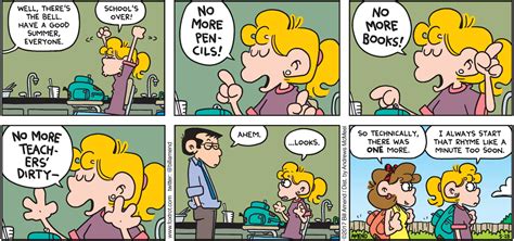 "Busted Rhymes" | End of School Comics | FoxTrot Comics by Bill Amend