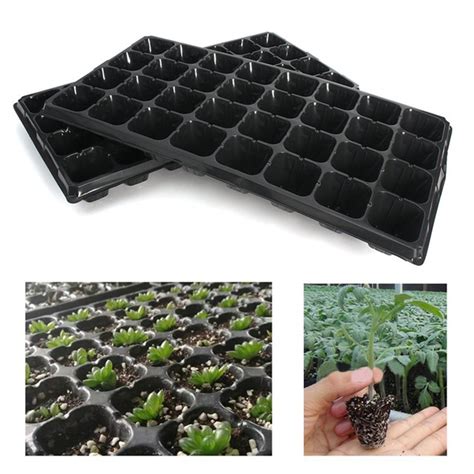 10Pcs/Pack 32 Cells Seedling Starter Nursery Pots Trays Seed ...