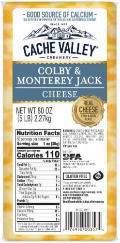 Cache Valley® Colby-Jack Block Cheese, 5 lb - Fry’s Food Stores