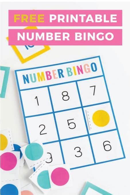 Free Printable Number Bingo - Design Eat Repeat