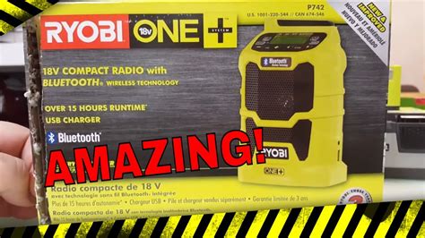 Ryobi Blue Tooth RADIO - I LOVE IT ! #ryobi #homedeopt #mikemartins ...