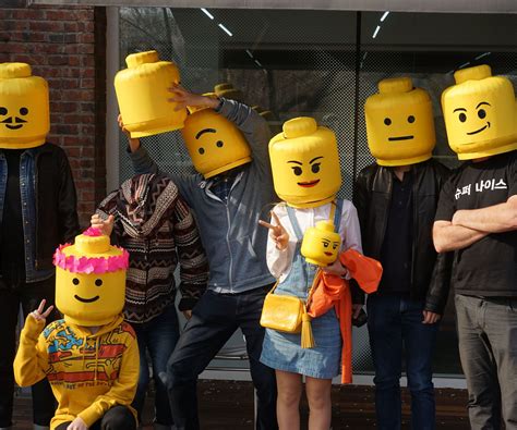 Lego Man Head Mask | Lego head, Lego costume, Lego man