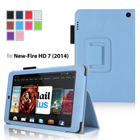 Amazon Kindle Fire HD 7 2014 Case Blue - Slim Folding Cover Case for Amazon Kindle Fire HD 7 ...