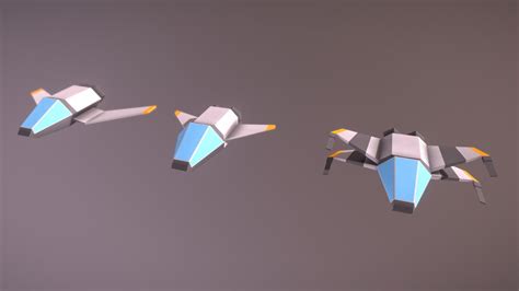 Low Poly Spaceships - Download Free 3D model by Funky Galaxy (@FunkyGalaxy) [9177fe4] - Sketchfab