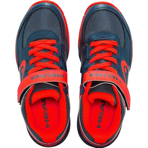 Head Kids Sprint 3.0 Velcro Tennis Shoes - Midnight Navy/Neon Red ...