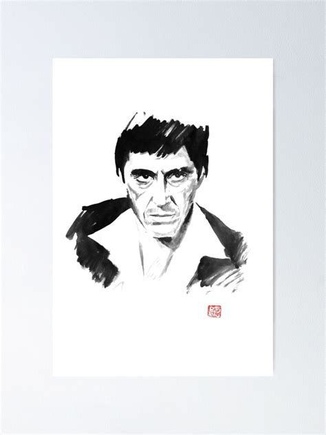 "tony montana" Poster for Sale by pechane | Redbubble