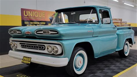 1961 Chevrolet Apache 10 Stepside Shortbox | For Sale $36,900 - YouTube