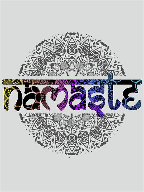 Namaste Mandala Yoga Class Digital Art by Magdalena Walulik