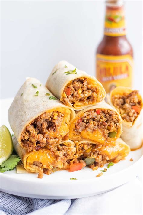 Sausage Egg and Cheese Breakfast Burritos - BEYOND THE NOMS