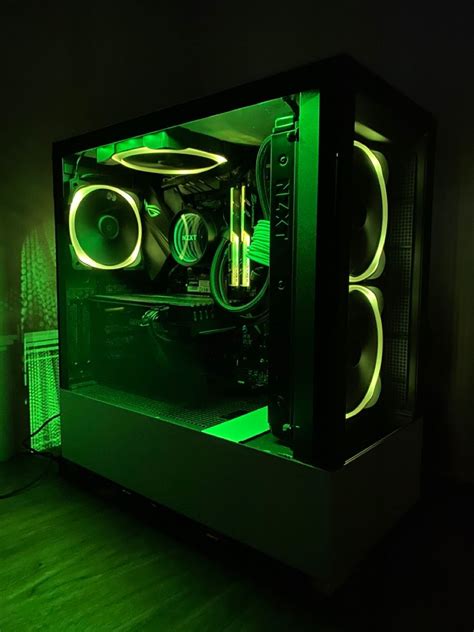 Custom Pc, Pc Gamer, Setup, Graphic Card, The Unit, System, Green ...