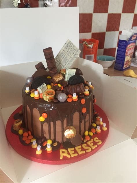 Reese’s pieces birthday cake for my Grandson Reeses Cheesecake, Reeses ...