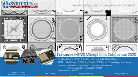 (PDF) Consumer MEMS Microphones Comparison2020 · 2020. 2. 12. · The consumer MEMS microphone ...