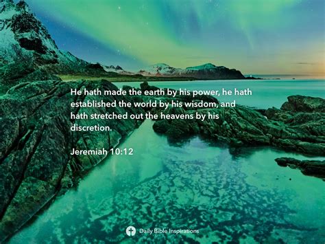 Jeremiah 10:12 - Daily Bible Inspirations