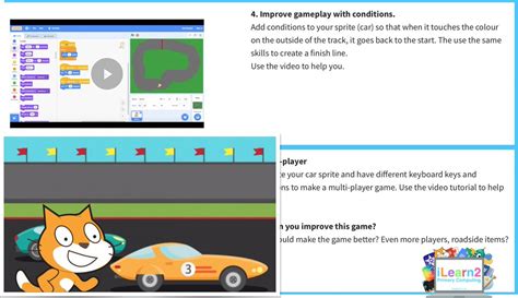 iLearn2 | Primary Computing. Made Easy. on Twitter: "Car Racing Game Scratch Pupil Activity Pack ...