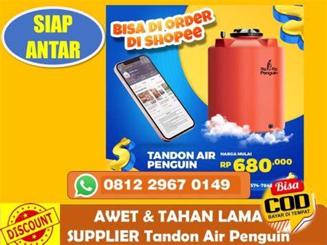 tandon air 1000 liter | Tandon Air Penguin 1000 liter WA 0822-2574-7842 ,Tandon Air Penguin ...