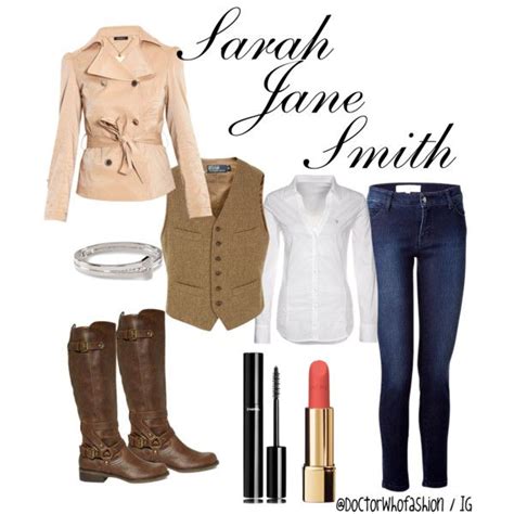 "Sarah Jane Smith" by the-raggedydoctor on Polyvore | Doctor who outfits, Fandom fashion, Casual ...