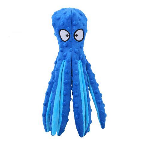 Plush Octopus Squeaky Toy Dog Chew Toy