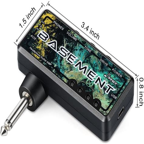 Donner Bass Guitar Headphone Amp Basement Pocket FX WAH Rechargeable M ...