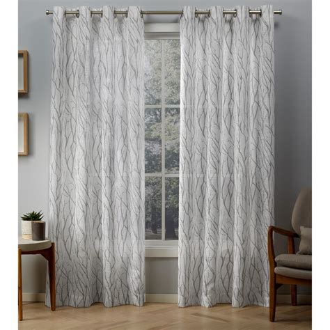 Exclusive Home Curtains Oakdale 54 in. W x 108 in. L Sheer Grommet Top ...