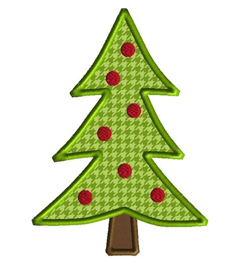 Christmas Tree 2 Applique - 4 Sizes! - Products - SWAK Embroidery