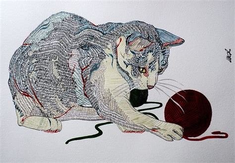 Pin by Amy Carlstrom on Illustration | Cat drawing, Cat art, Cat painting