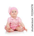 Baby Girl In Pink Free Stock Photo - Public Domain Pictures