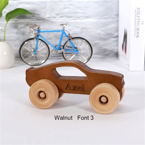 Personalized Wooden Toy Car Design for Children