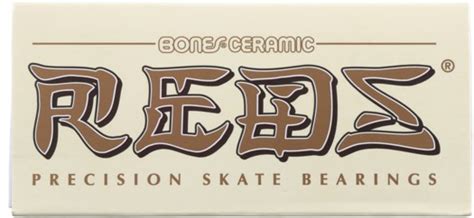 Bones Bearings Ceramic Super Reds Skateboard Bearings - white | Tactics