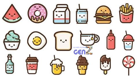 Hướng Dẫn Vẽ Sticker Đồ Ăn Cute, Đơn Giản, Mới Nhất 2024