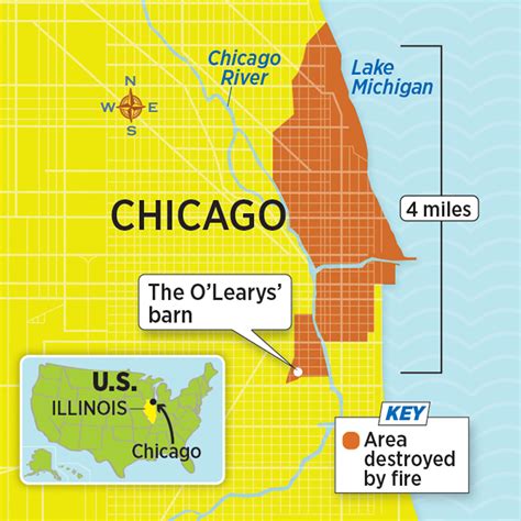 Great Chicago Fire Map Google Earth - The Earth Images Revimage.Org