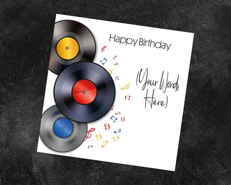 Birthday Card For Musical Artist or Fan / Birthday Card For | Etsy