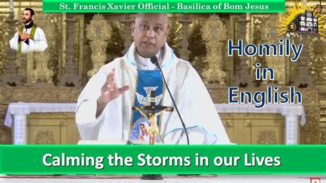 Sermon - Jesus Calms The Storms Of Our Lives - Homily In English - 28 ...