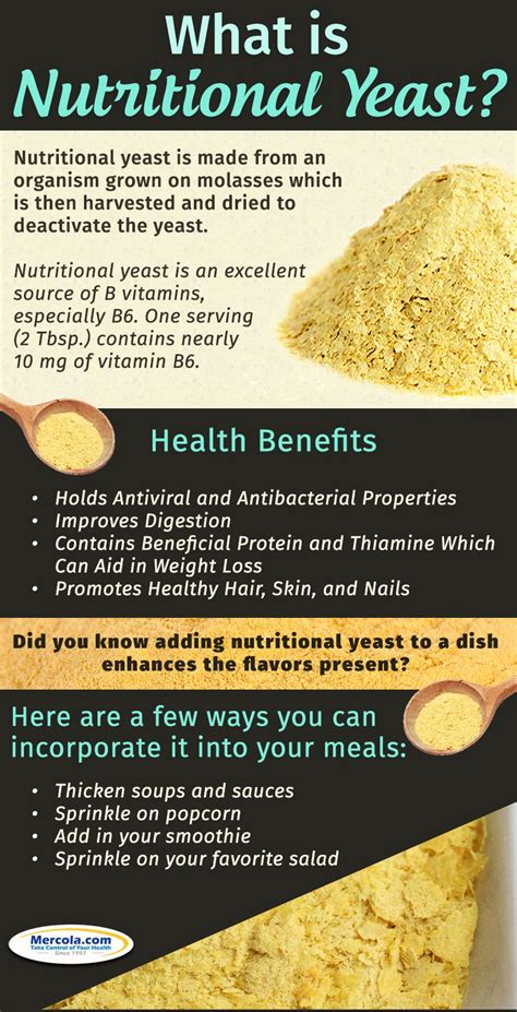 The Importance of Nutritional Yeast to Your Health | Nutritional yeast benefits, Nutritional ...